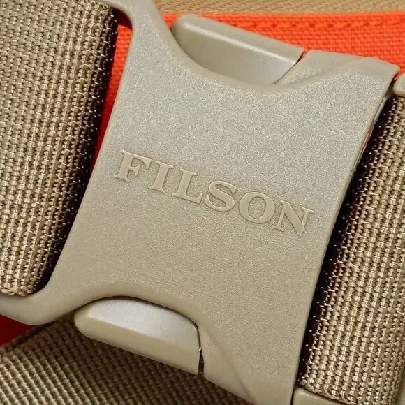 NWT Filson Surveyor Tan/Flame Crossbody Waist Fanny Hiking Pack - Picture 10 of 11